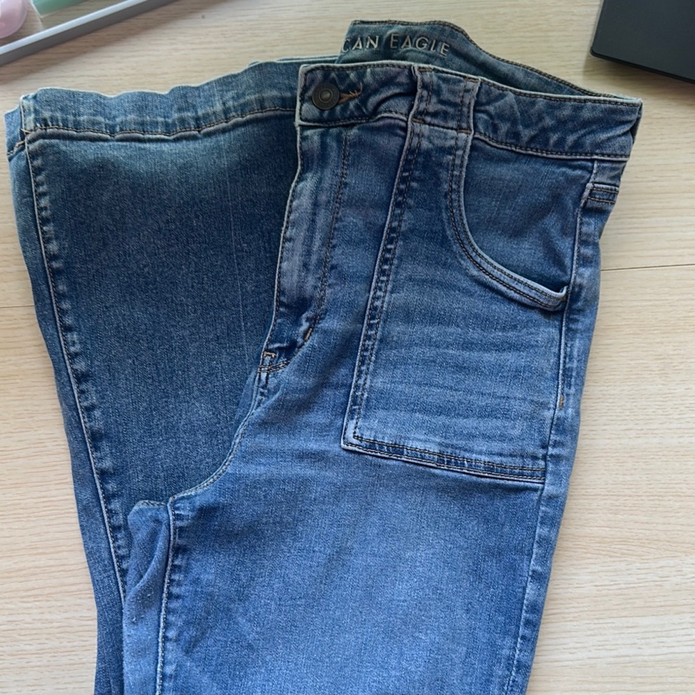 American Eagle Outfitters High Rise Blue Denim Jeans